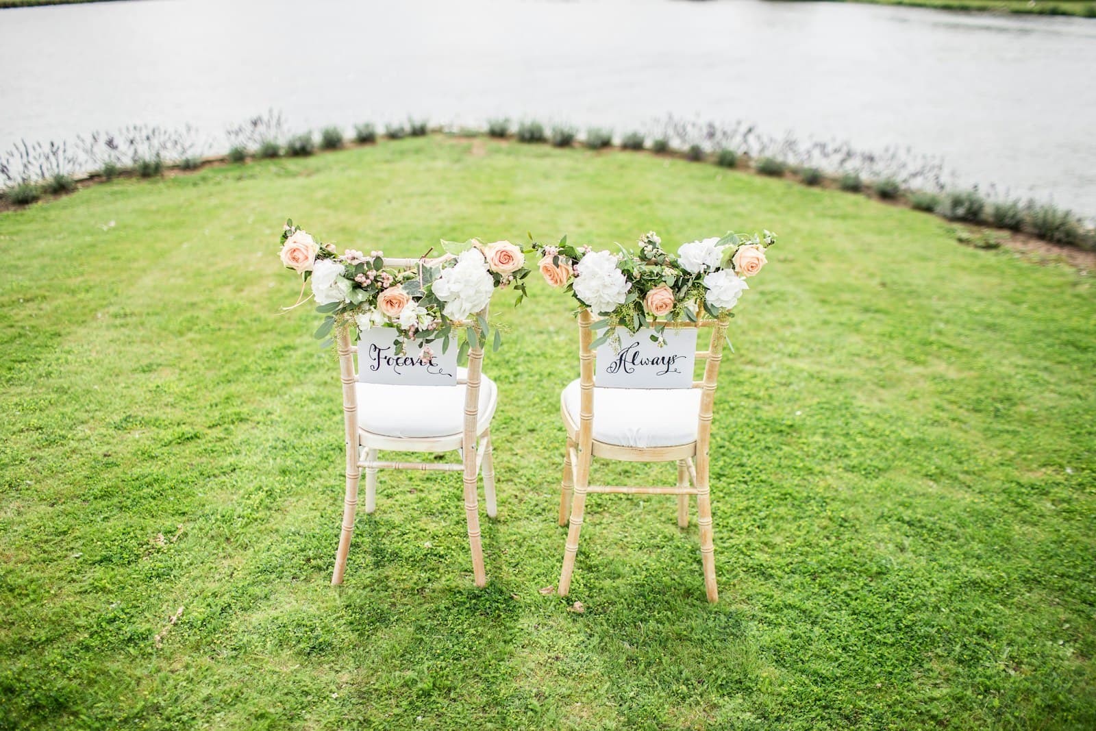 The decorated reception table